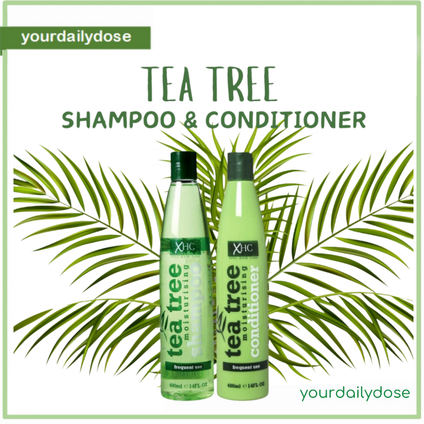 XHC Tea tree Moisturizing Shampoo and Conditioner 400ml