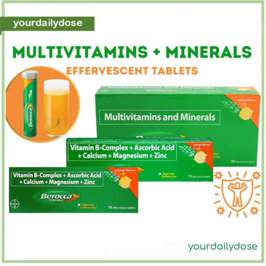 Berocca Effervescent Multivitamins 10's | 15's | 30's