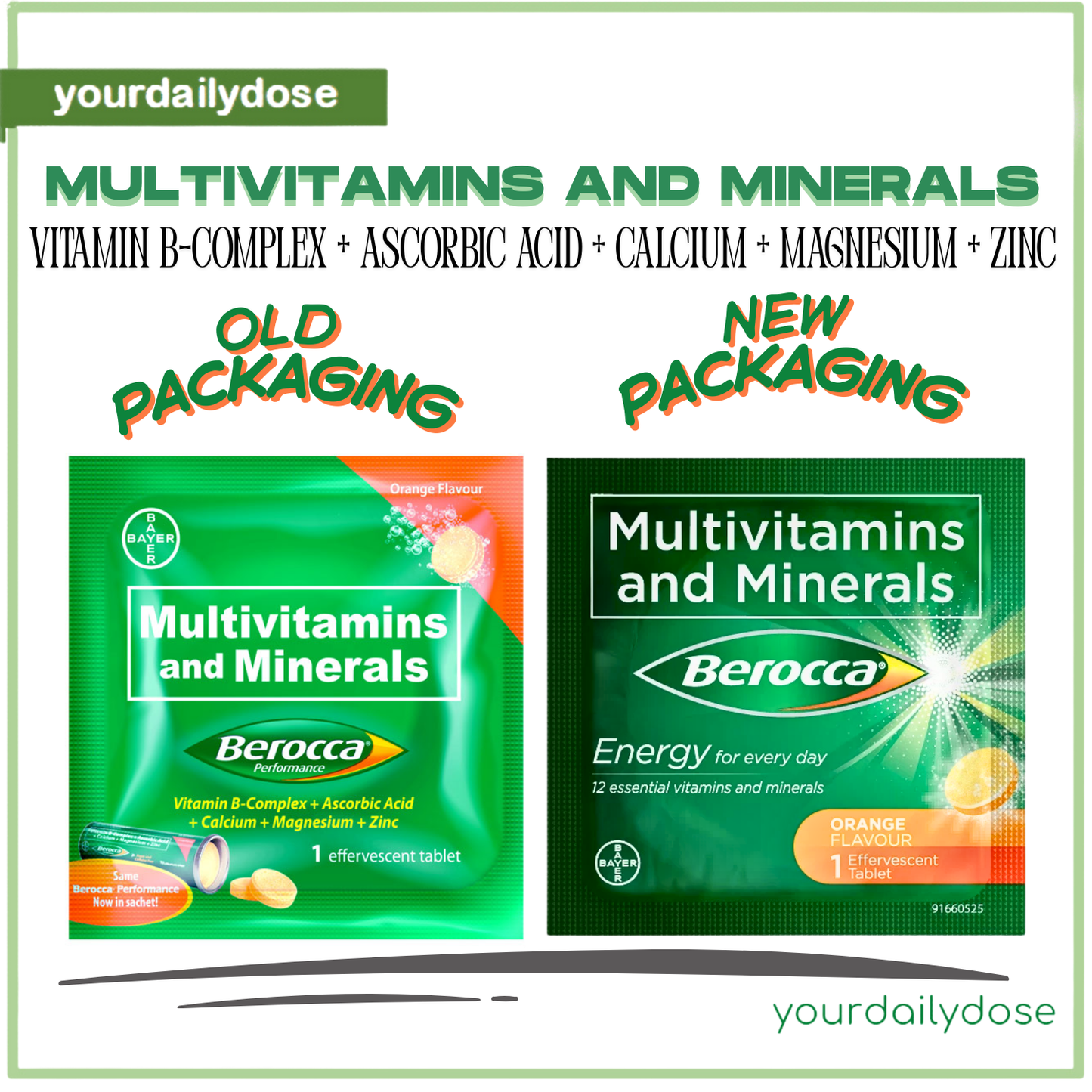 Berocca Effervescent multivitamins tablet - 1pc