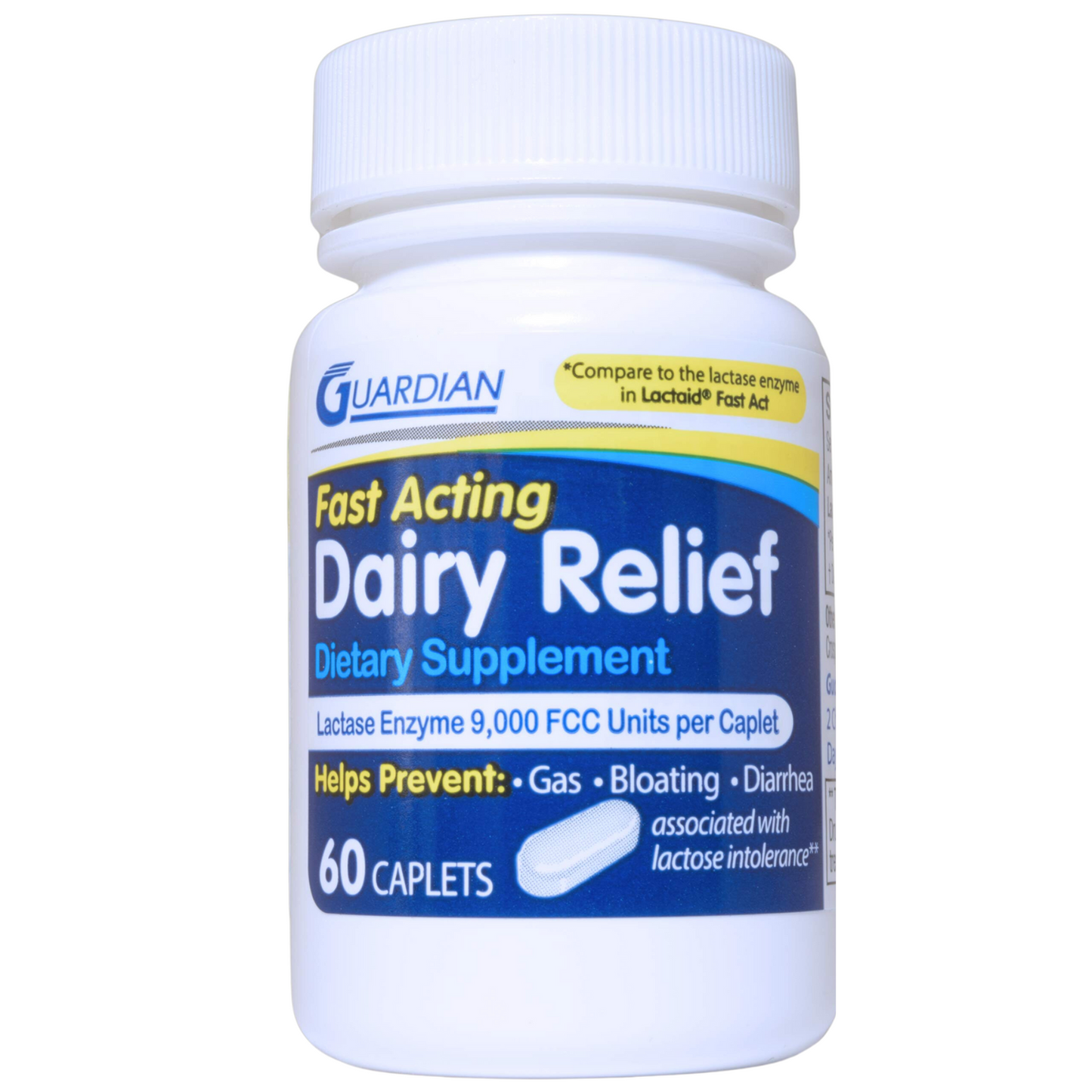 Guardian Dairy Relief Fast Acting Caplets 60 CAPLETS