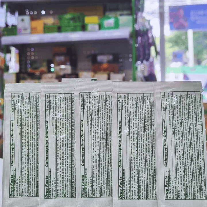 Calmoseptine (Zinc oxide + Menthol) Ointment sachet 3.5g
