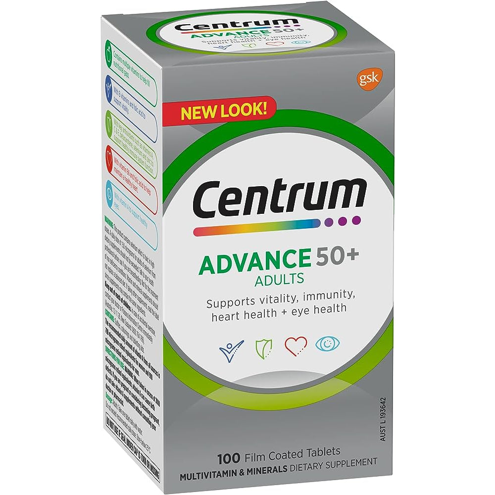 Centrum Advance 50+ Adults 100Tablets