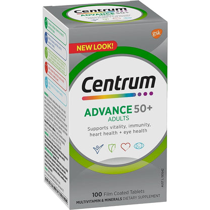 Centrum Advance 50+ Adults 100Tablets