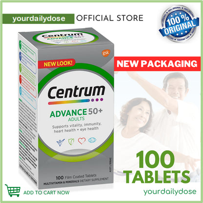 Centrum Advance 50+ Adults 100Tablets