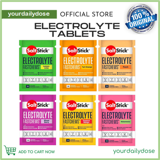 SaltStick FastChews Electrolytes Chewable 10 chewtabs