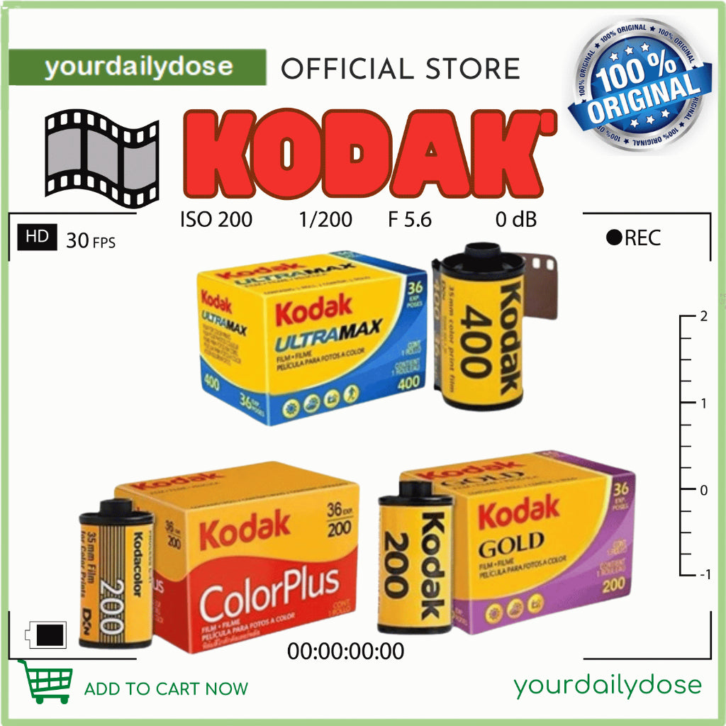 KODAK I Colorplus 200 I Gold 200 I Ultramax 400 135 35mm Color Negative Film 36 exposures MVP CAMERA