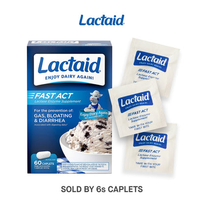 Lactaid Fast Act Lactose Intolerance Relief Caplets 1 CAPLET