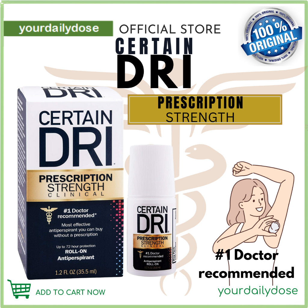 Certain Dri Prescription Strength Clinical Antiperspirant Deodorant 1.2fl oz(35.5ml)