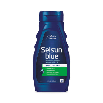 SELSUN Blue Medicated Anti Dandruff Shampoo with Menthol 11 fl. oz 325ml | Pyrithione zinc 1%  621ml