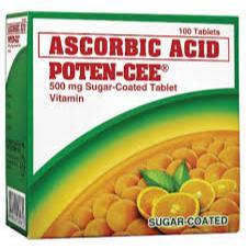 ASCORBIC ACID POTEN-CEE SUGAR FREE/ SUGAR COATED TABLET 10&