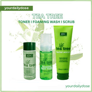 XBC Tea Tree foaming Wash,Scrub &amp; Toner