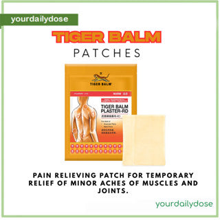 TIGER BALM PLASTERS 2 PATCHES &amp; WHITE OINTMENT 4G FOR SPRAINS AND BACK PAINS