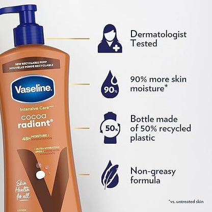 Vaseline Intensive Care Cocoa Radiant Body Lotion 600ML