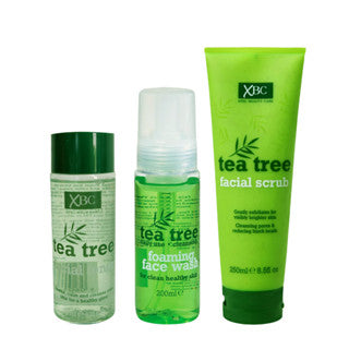 XBC Tea Tree foaming Wash,Scrub &amp; Toner