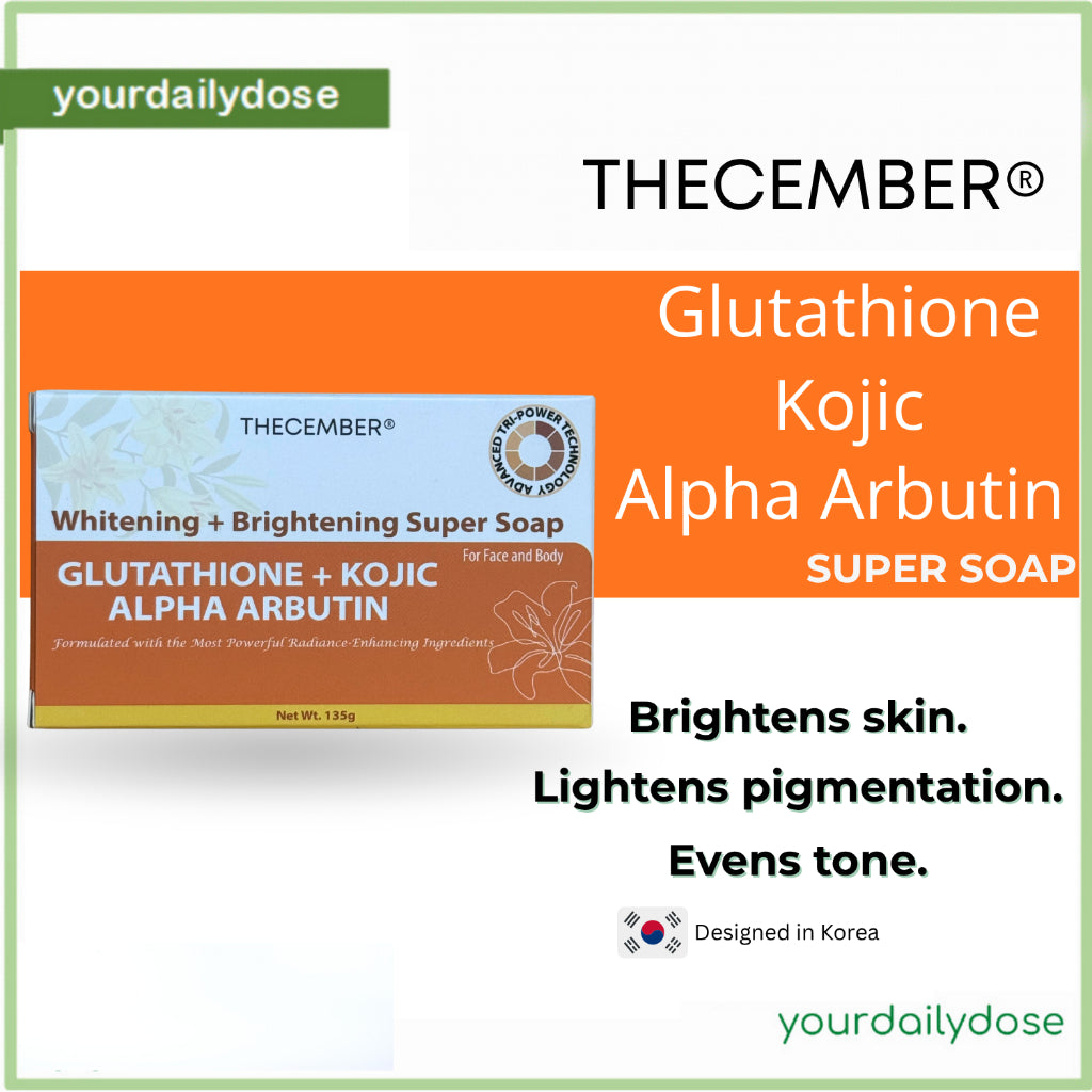 Thecember Glutathione + Kojic + Alpha Arbutin Soap 135g