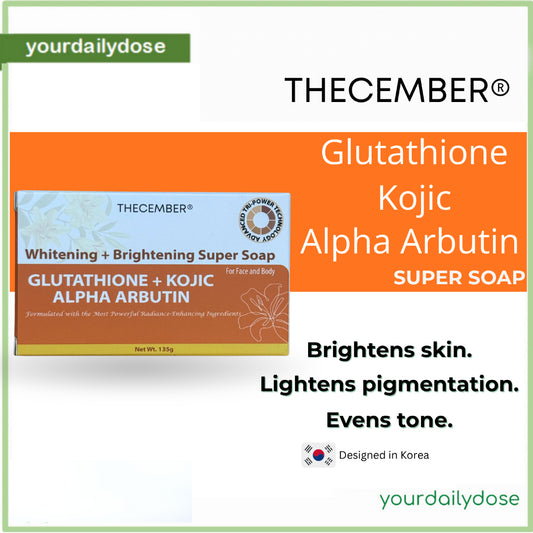 Thecember Glutathione + Kojic + Alpha Arbutin Soap 135g
