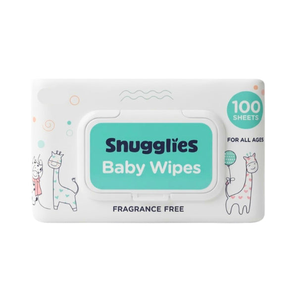Snugglies Baby Wipes (Fragrance-Free) – 100 Sheets