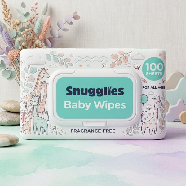 Snugglies Baby Wipes (Fragrance-Free) – 100 Sheets