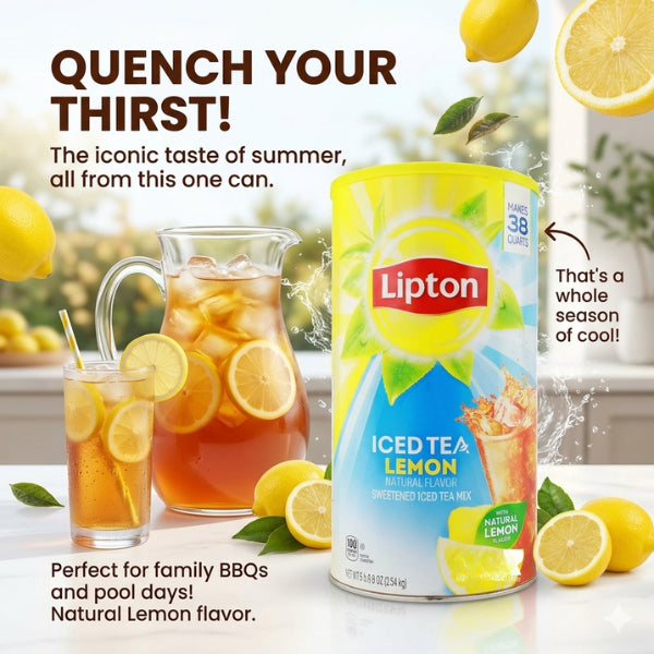 Lipton Lemon Sweetened Iced Tea Mix (2.54 kg)