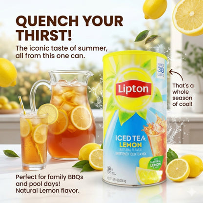 Lipton Lemon Sweetened Iced Tea Mix (2.54 kg)